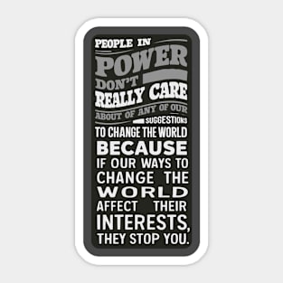 people in power Sticker